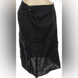 Reformation Black Midi Skirt